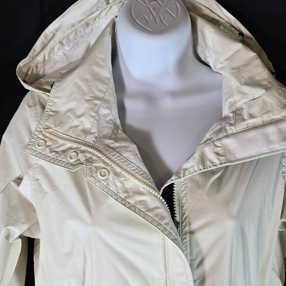 Patagonia Torrentshell Trench Coat Rain Jacket Style 27196 Womens XL Ivory White - Picture 10 of 16